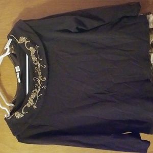 Ladies Embellished Top Large: D